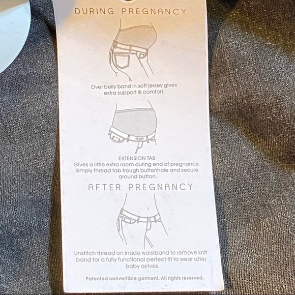 Convertible Maternity Jeans Skinny Forever Fit by Reform Jeans NWT Black Size 10 - Picture 11 of 16